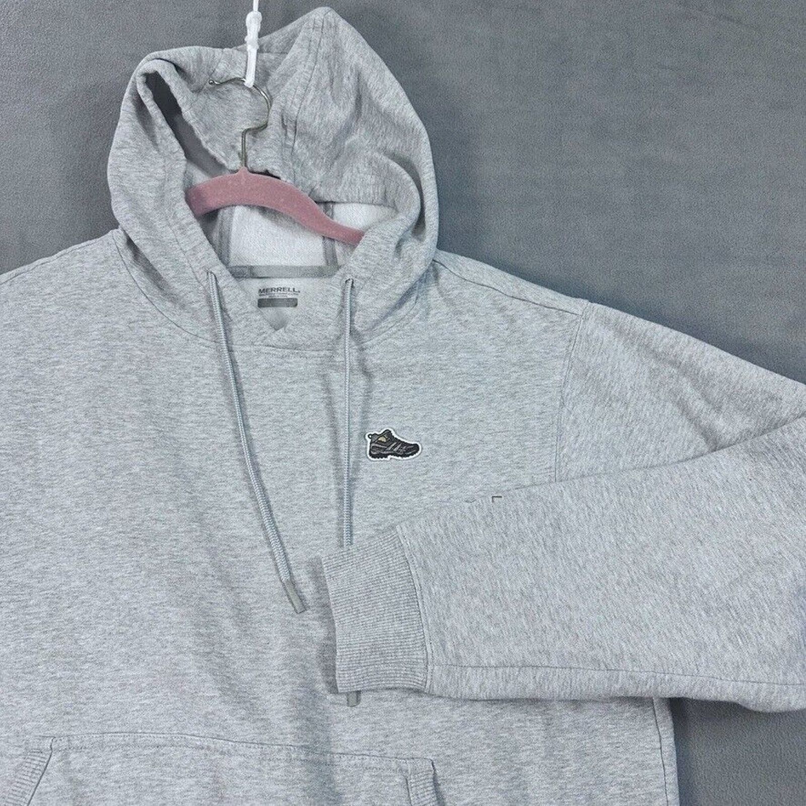 Merrell Merrell Hoodie Mens Sz Boot Medium Hood Sweatshirt Gray Size US M / EU 48-50 / 2 - 1 Thumbnail
