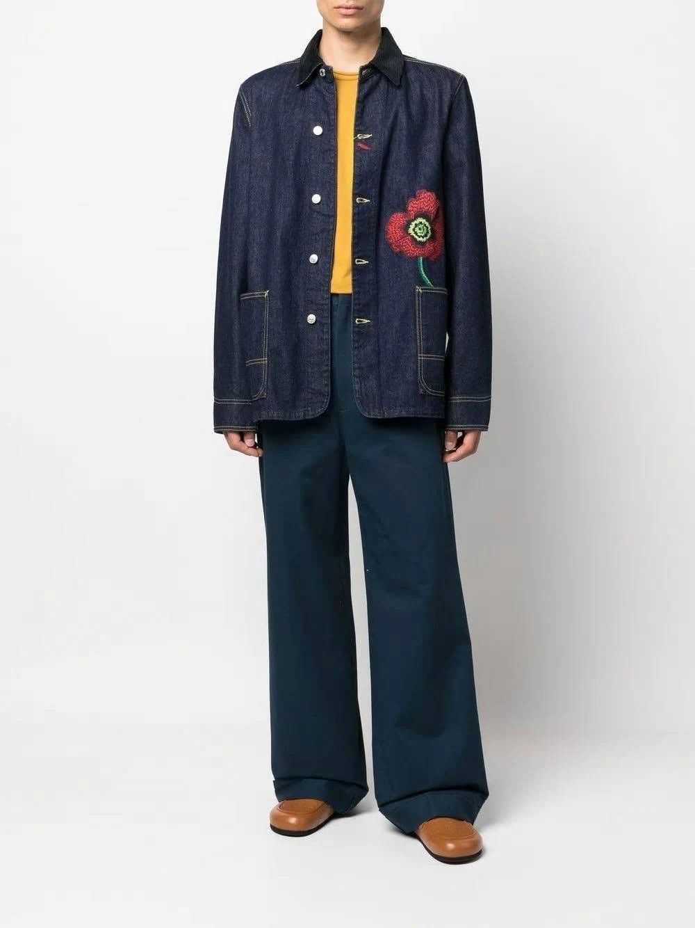 Kenzo o1mle0624 Poppy Workwear Denim Jacket in Multicolor Size US S / EU 44-46 / 1 - 3 Thumbnail