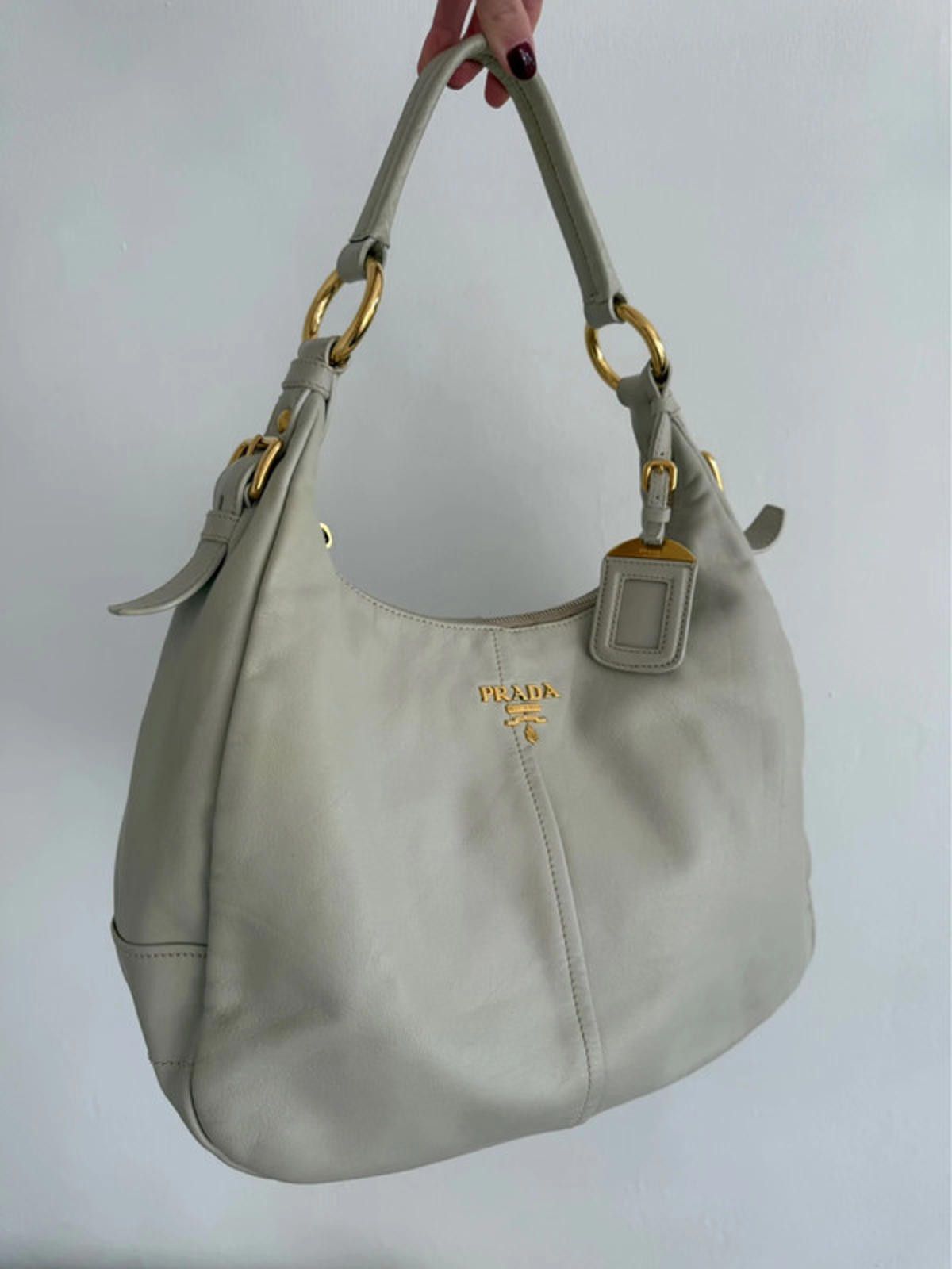 Prada Prada Vitello Daino Hobo Bag Size ONE SIZE - 3 Thumbnail