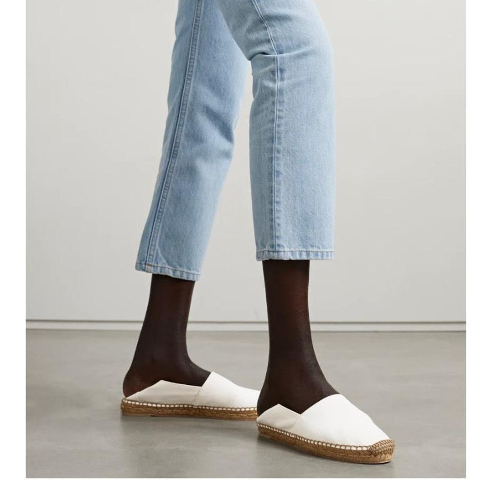 Saint Laurent Paris Perseo YSL logo embroidered canvas espadrilles 39 Size US 9 / IT 39 - 5 Thumbnail