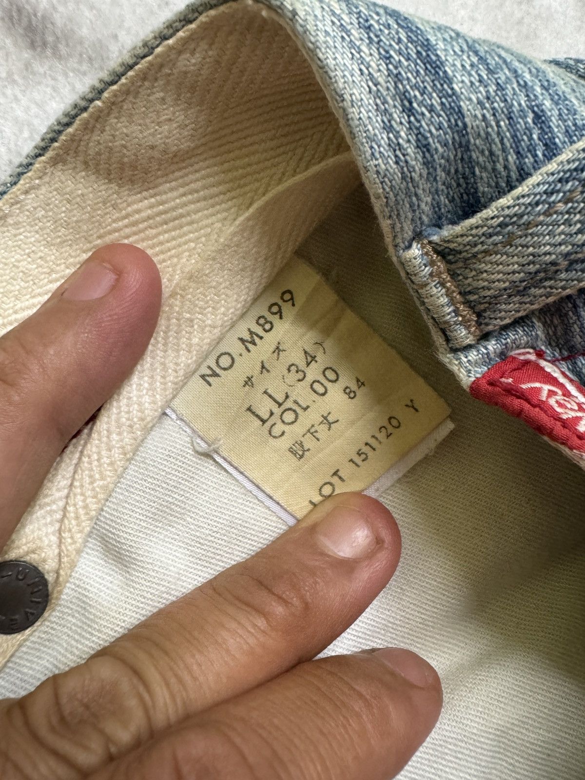 Japanese Brand Vintage BLUE WAYS Striped Distressed Double Knee Denim Pant Size US 32 / EU 48 - 17 Thumbnail