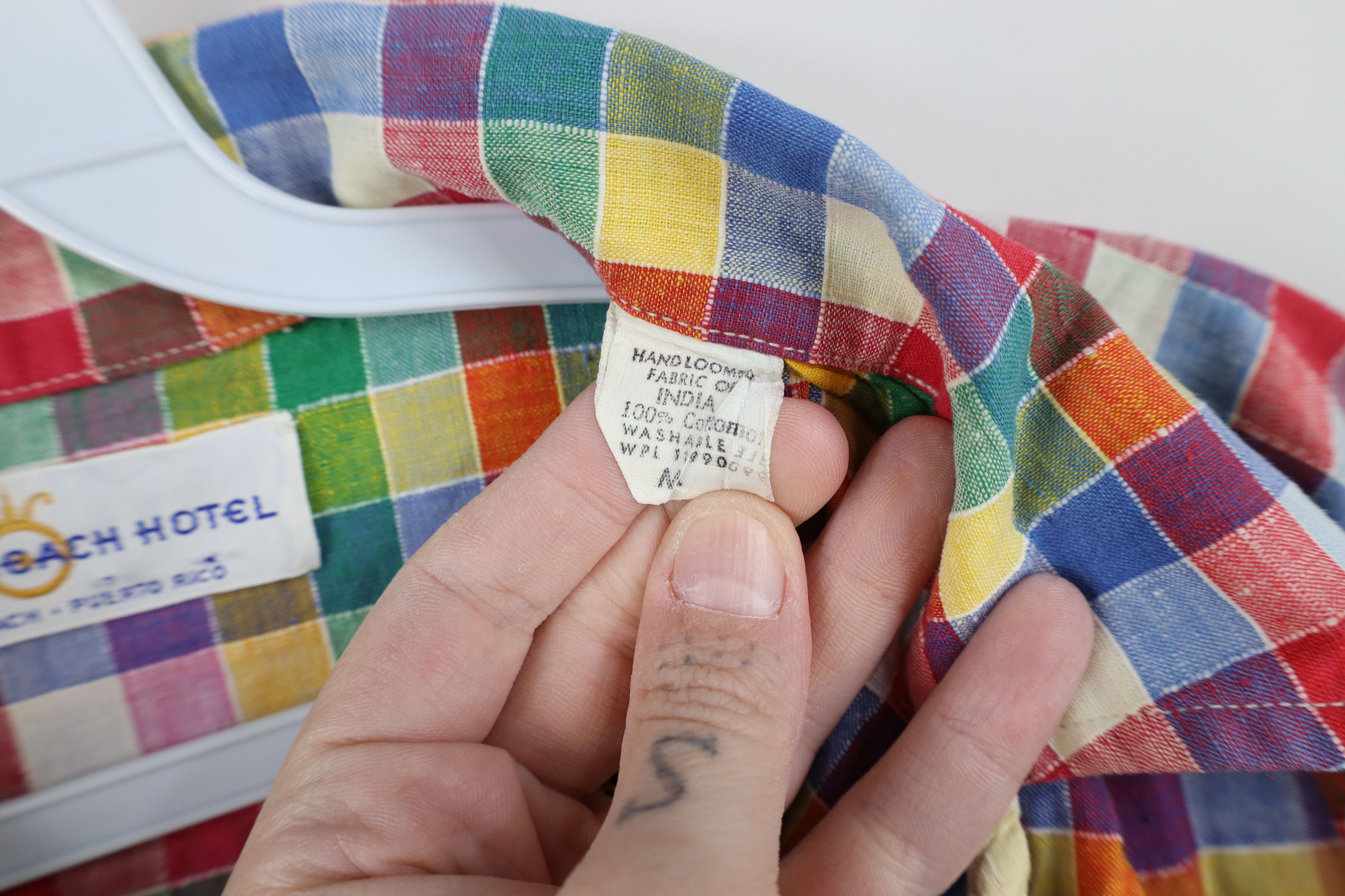 Vintage Vintage 70s Streetwear Linen Blend Collared Button Shirt Size US L / EU 52-54 / 3 - 10 Thumbnail