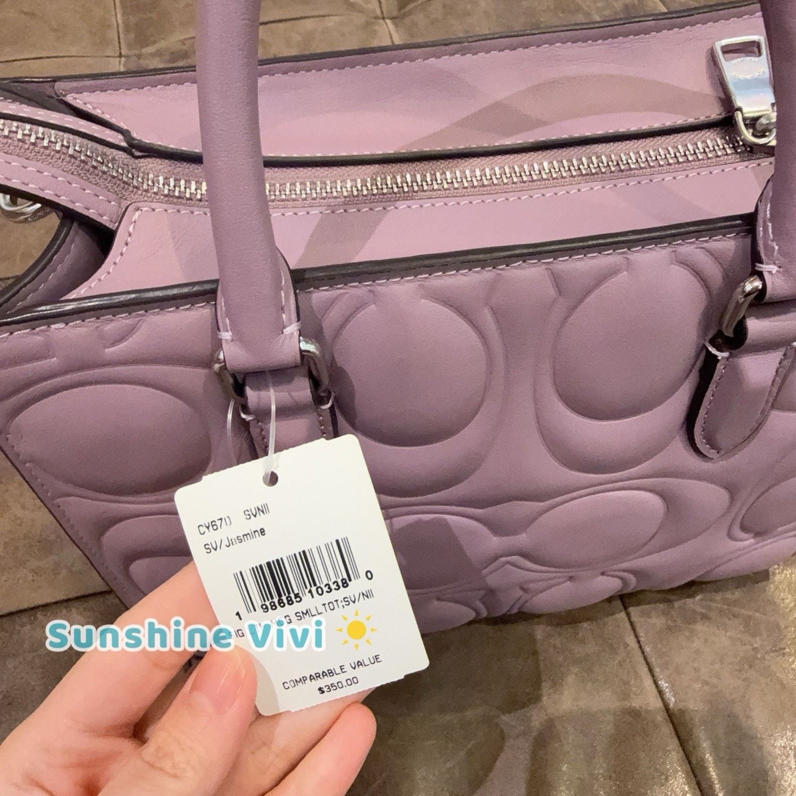 Coach NWT bundle Coach Maggie Small Tote CY670 & CZ633 Motif Chain Size ONE SIZE - 6 Thumbnail