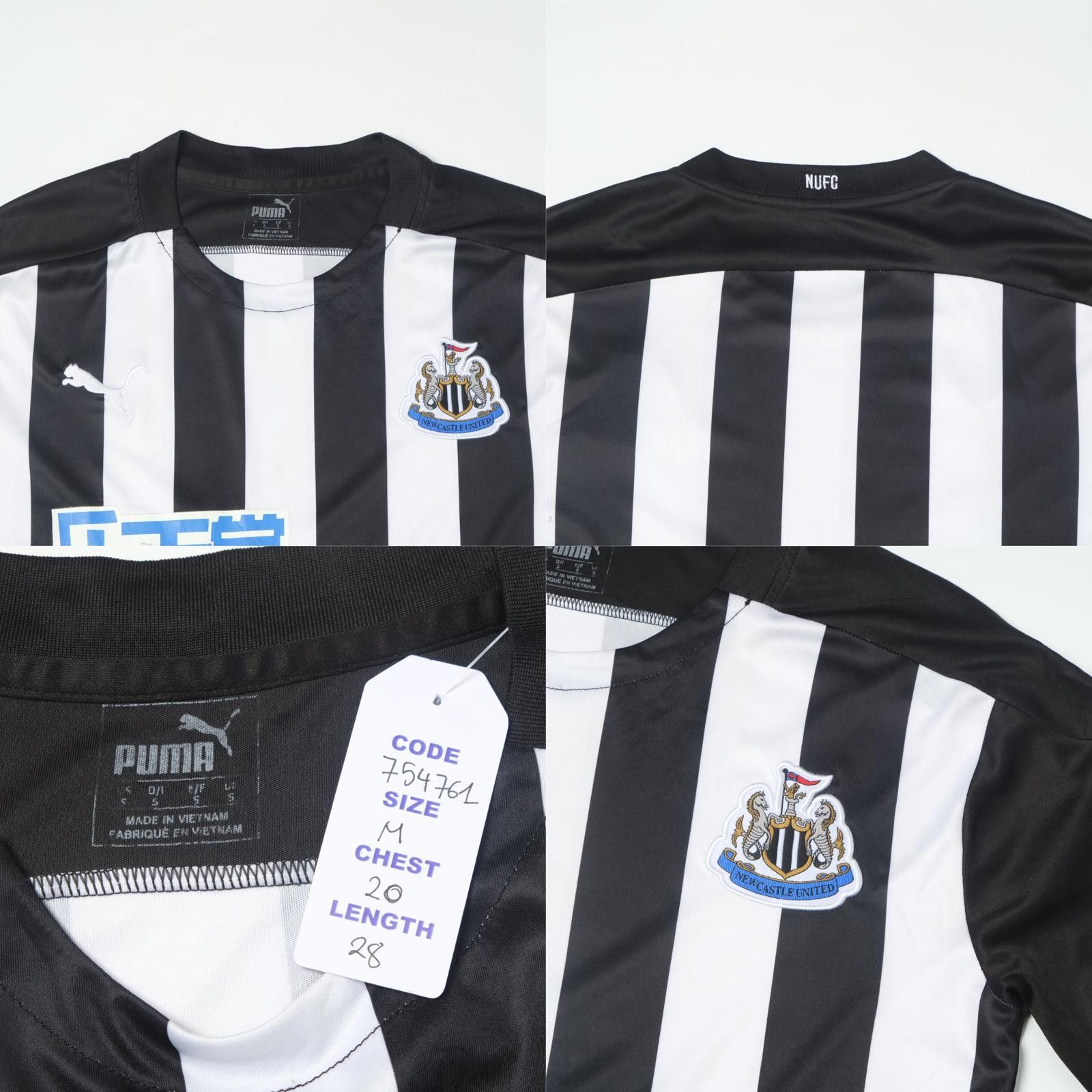 Puma 2020/21 Newcastle United Home Shirt (M) Size US M / EU 48-50 / 2 - 4 Thumbnail