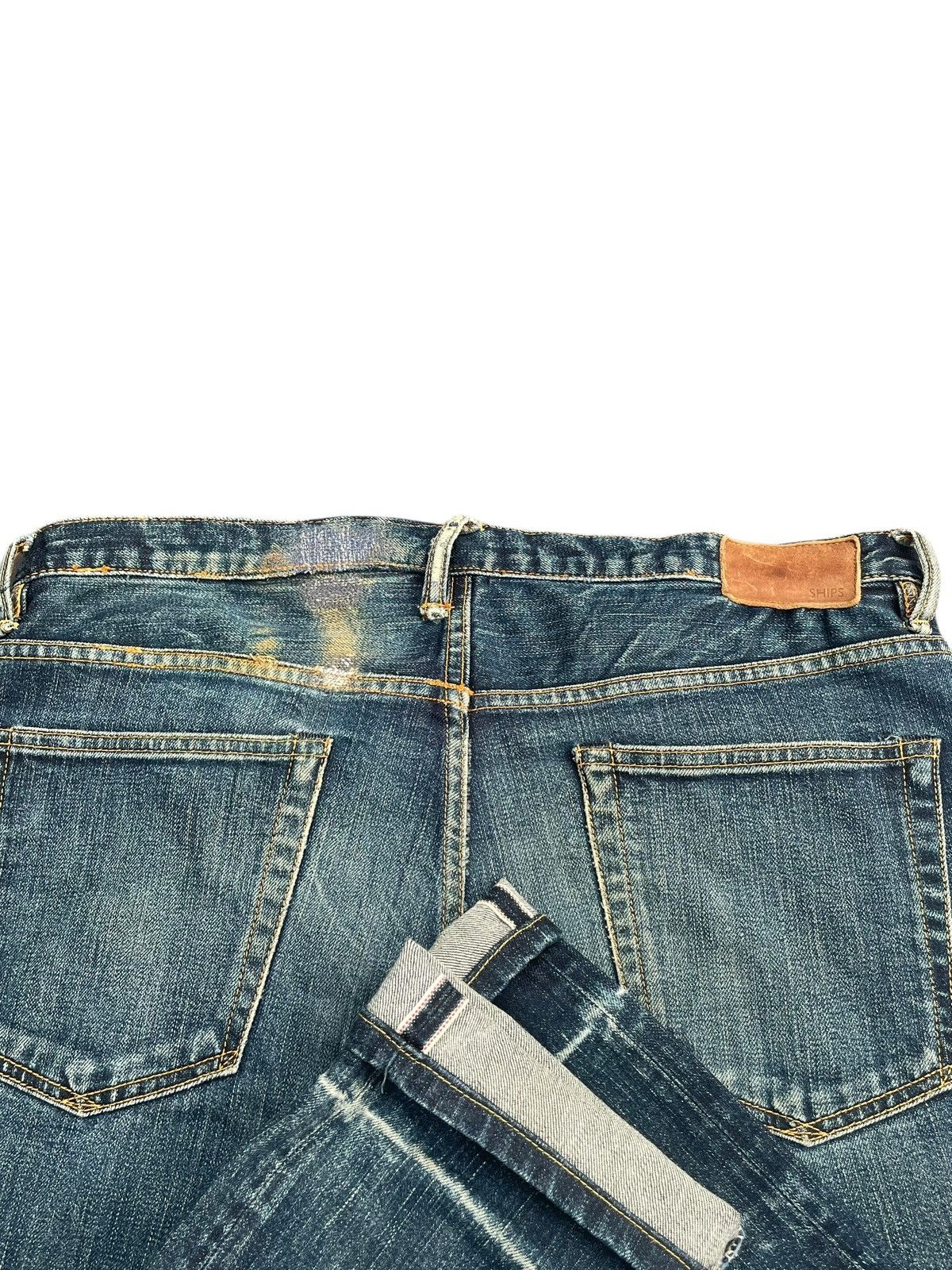 Japanese Brand Ships Redline Selvedge Denim Size US 36 / EU 52 - 10 Thumbnail