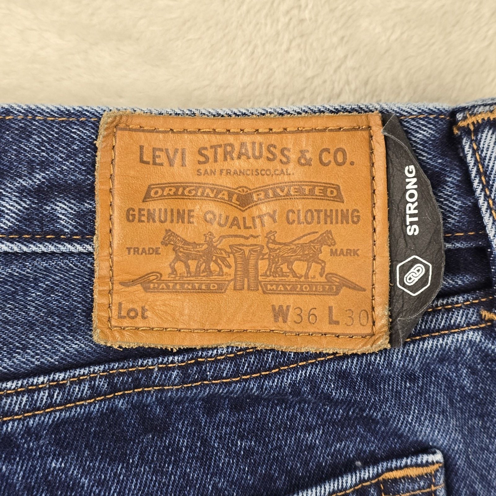 Levi's Levi's Premium Strong Jeans Mens 36x28 Blue BIG E Size US 36 / EU 52 - 9 Thumbnail