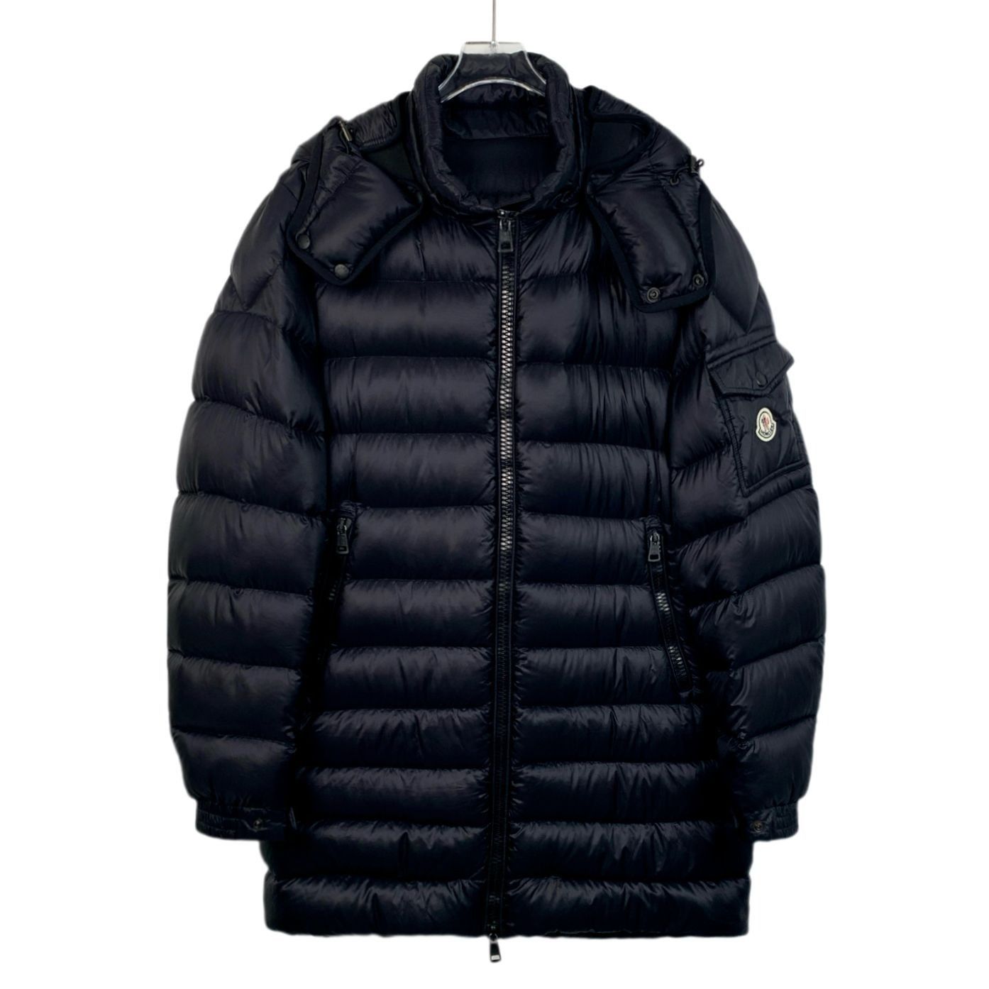 [Moncler] Dustin Black Logo Quilted Hooded Down Jacket 3 L