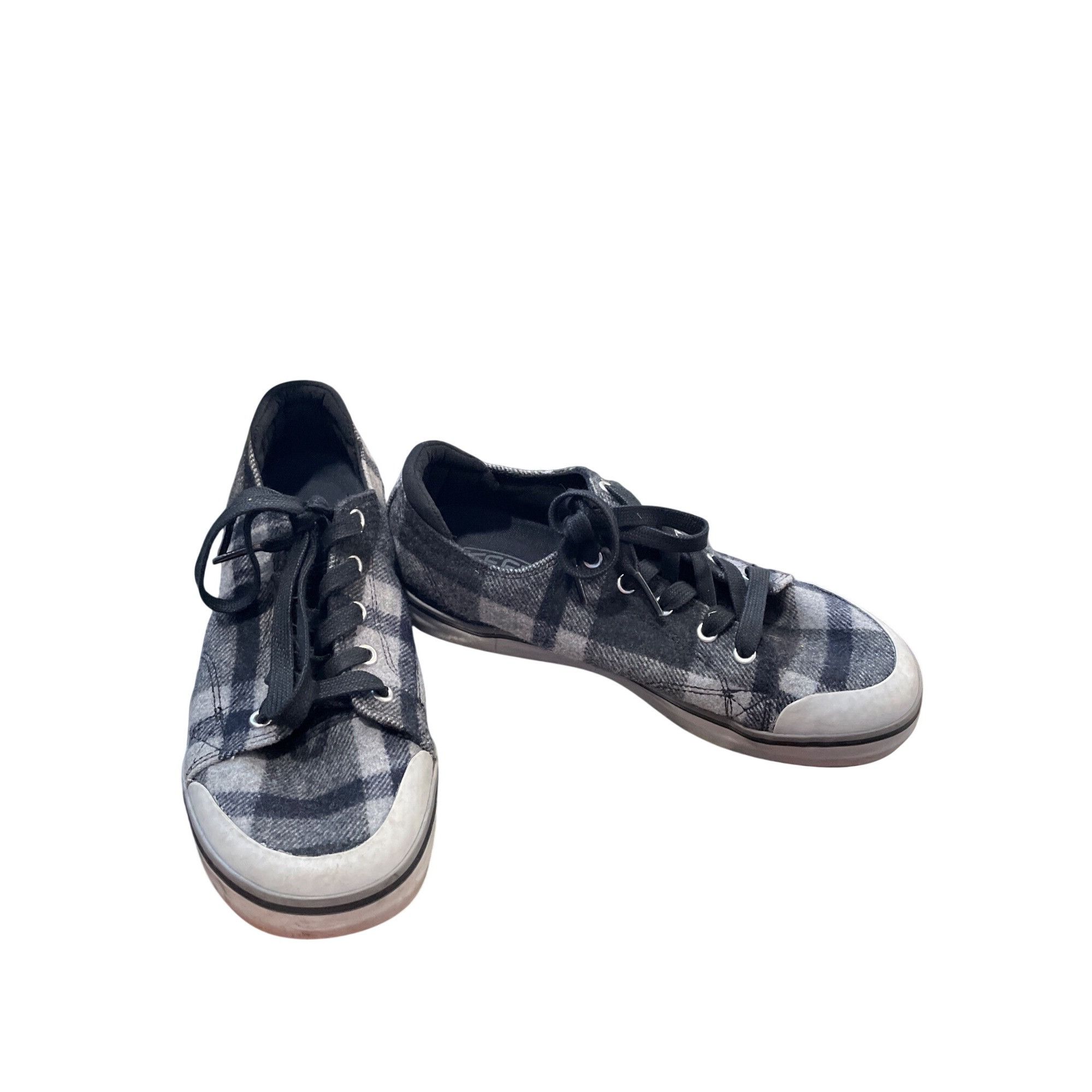 KEEN Keen wms plaid gray black wool low top sneakers sz 8 SKU 997 Size US 8 / IT 38 - 1 Thumbnail