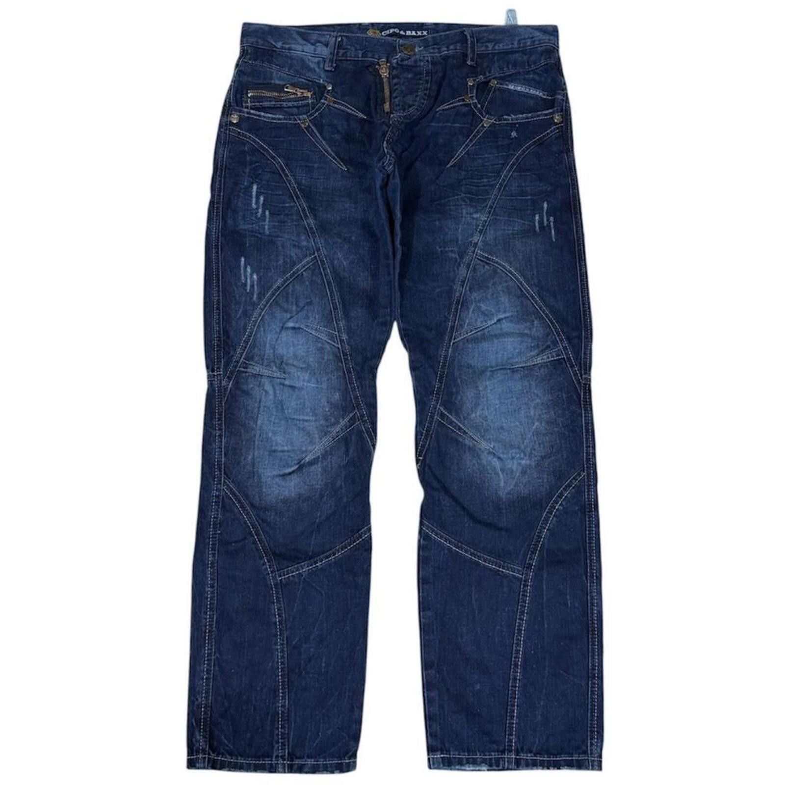 True Religion Cipo & Baxx designer crazy detailing denim jeans Size US 38 / EU 54 - 1 Thumbnail