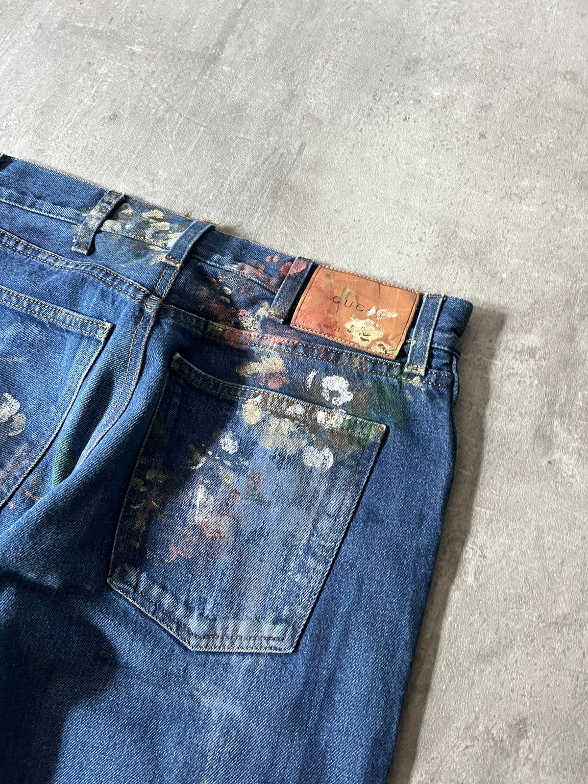 Gucci Gucci A/W 16 Hand Painted Floral jeans blue rare Size US 32 / EU 48 - 13 Thumbnail