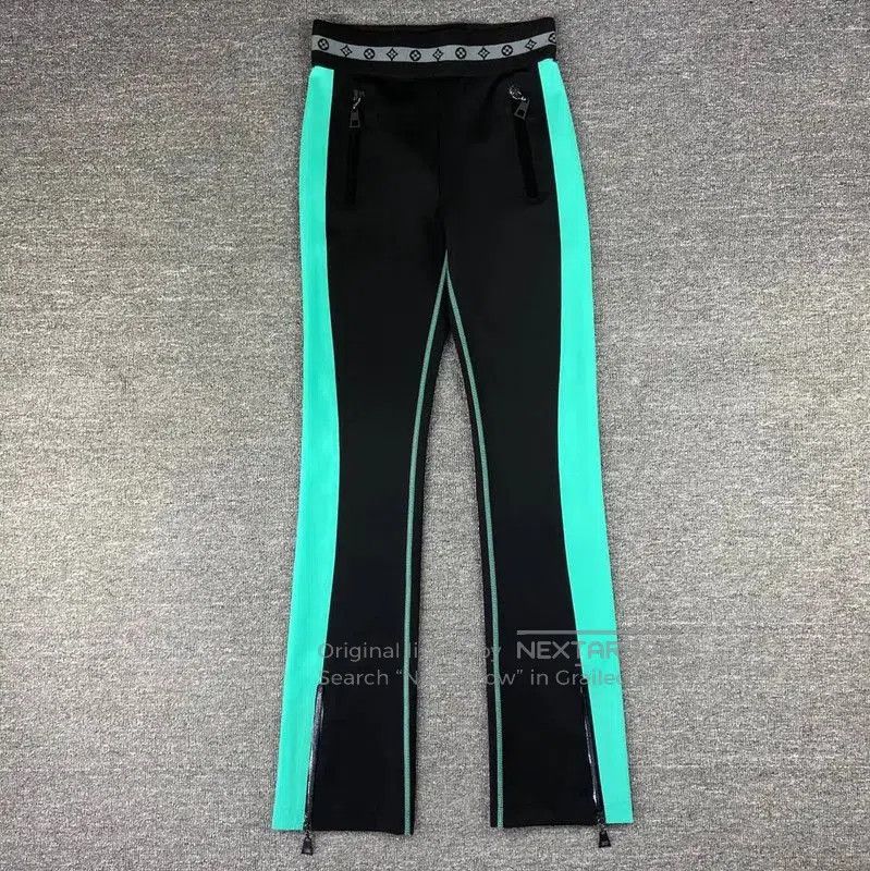 Louis Vuitton Color Block Polyester Casual Pants .