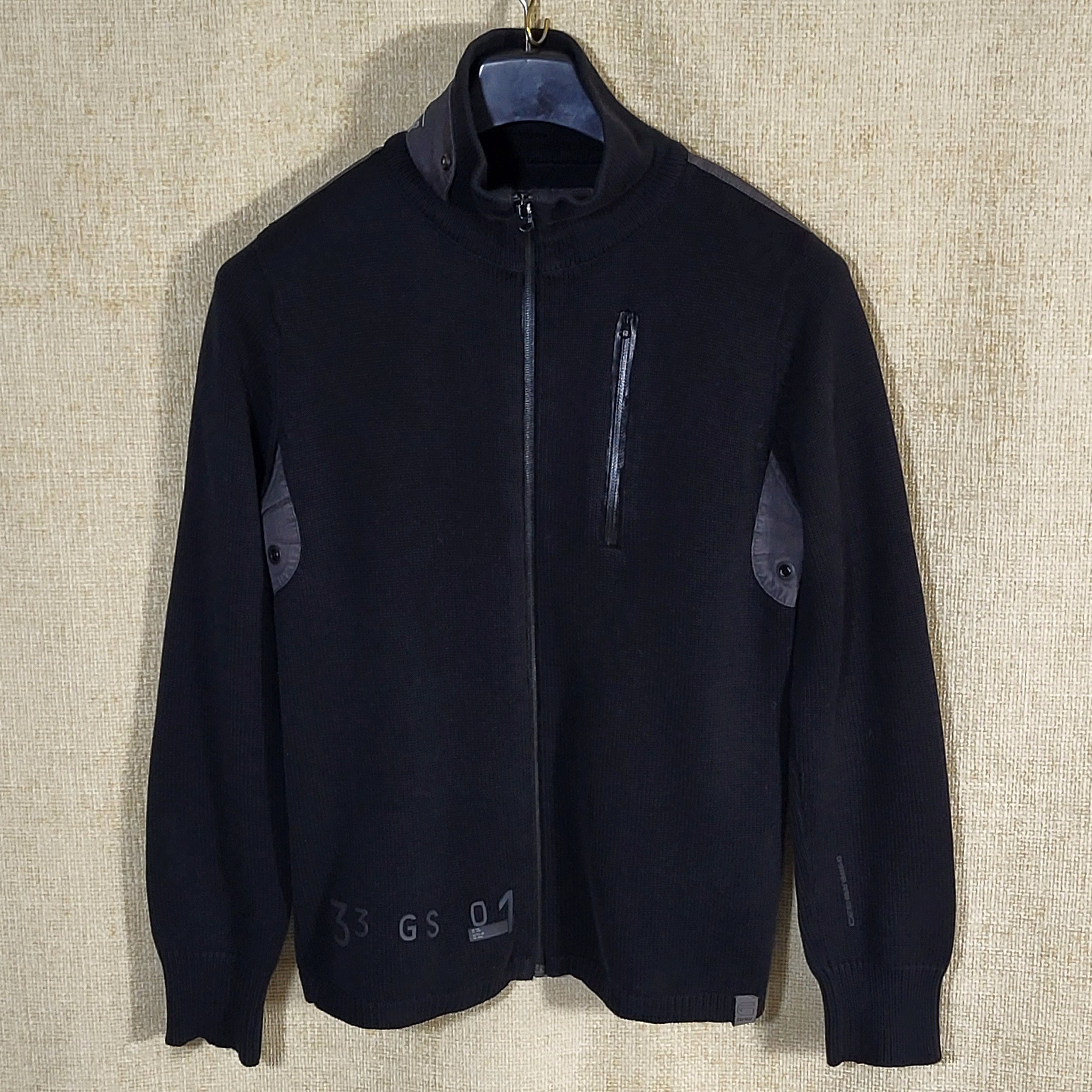 G-Star G-Star Raw Y2K Black Full Zip Knit Sweater Jacket Size M Size US M / EU 48-50 / 2 - 5 Thumbnail