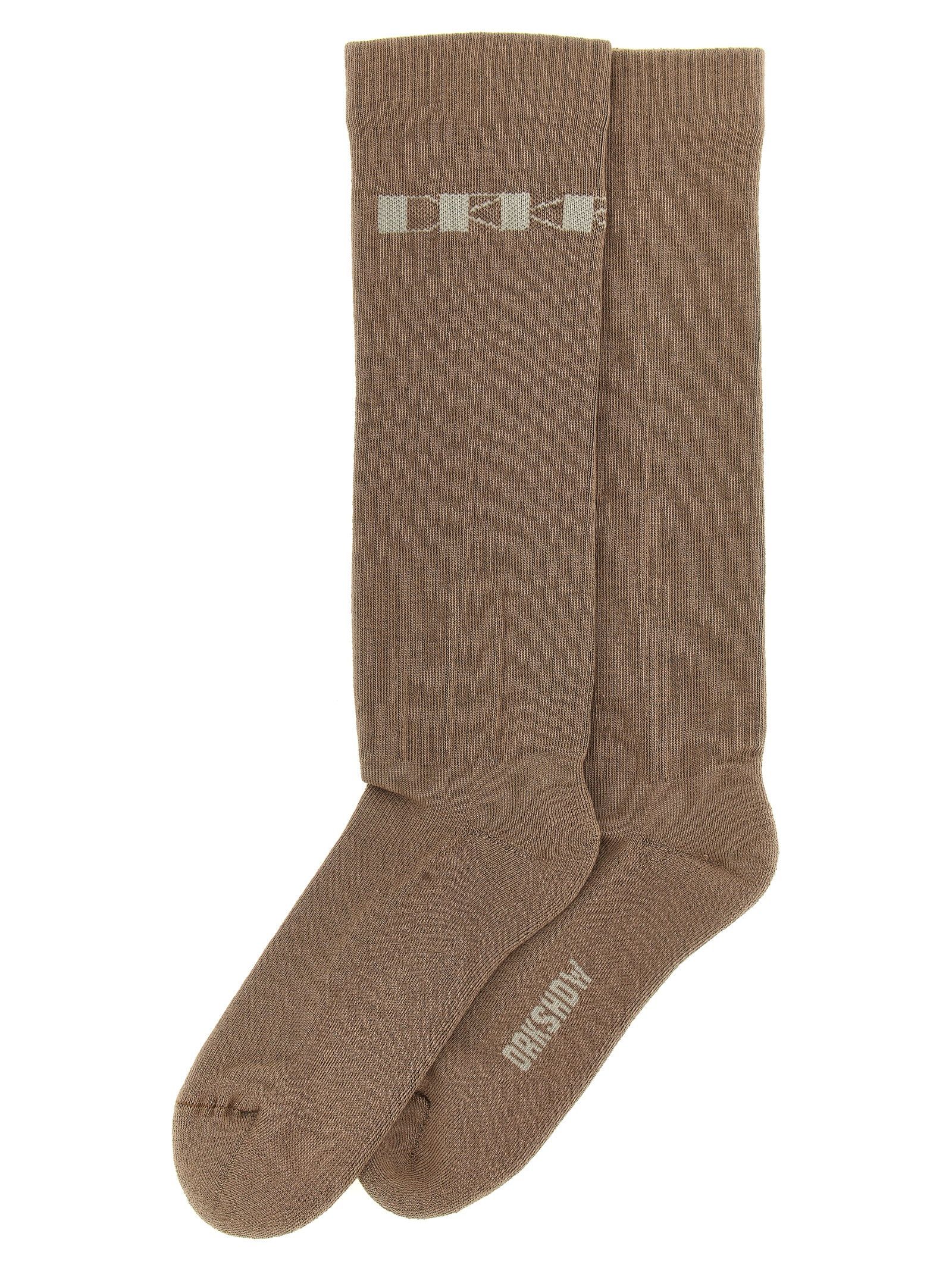 Rick Owens Drkshdw Jacquard Logo Socks Size ONE SIZE - 1 Thumbnail