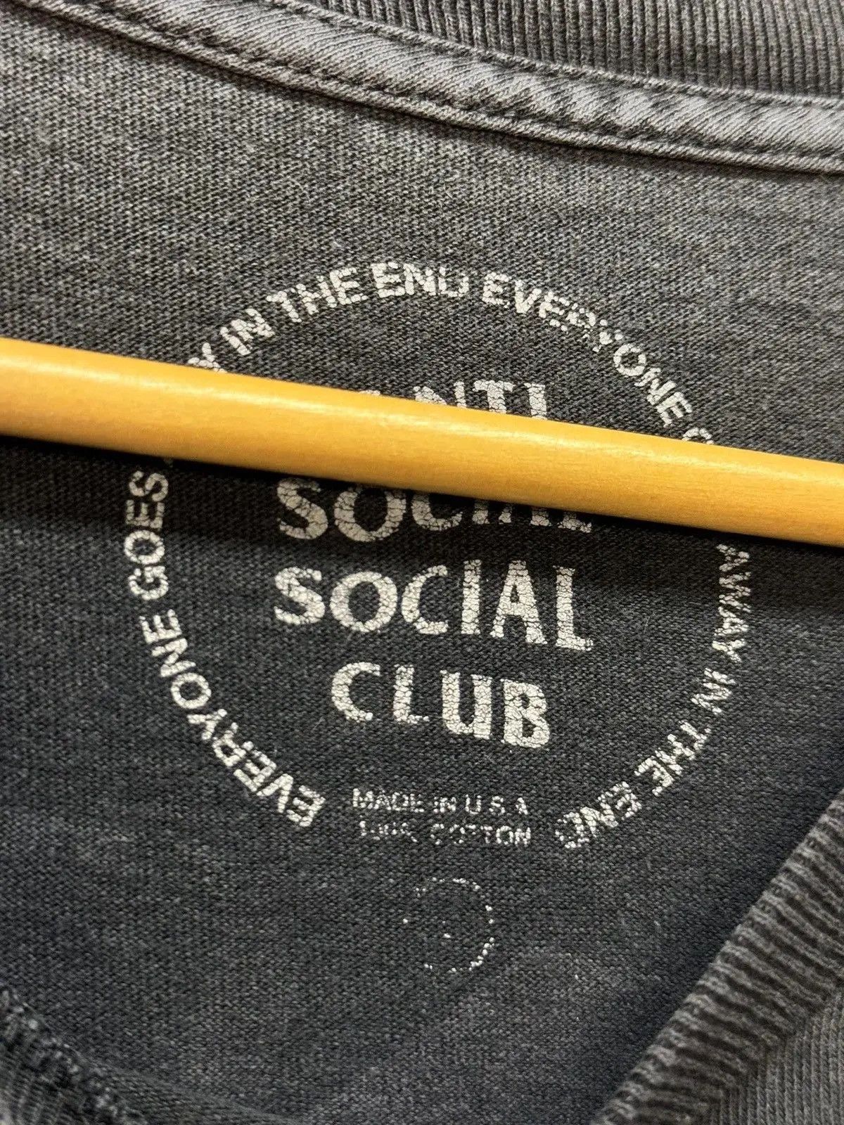 Anti Social Social Club × Japanese Brand Anti Social Social Club Tee White Vintage Y2K Size US M / EU 48-50 / 2 - 9 Thumbnail