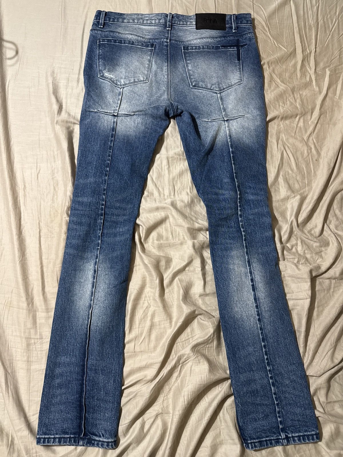 Rta RTA-CLAYTON SKINNY MEDIUM WASHED DISTRESSED Size US 33 - 2 Thumbnail