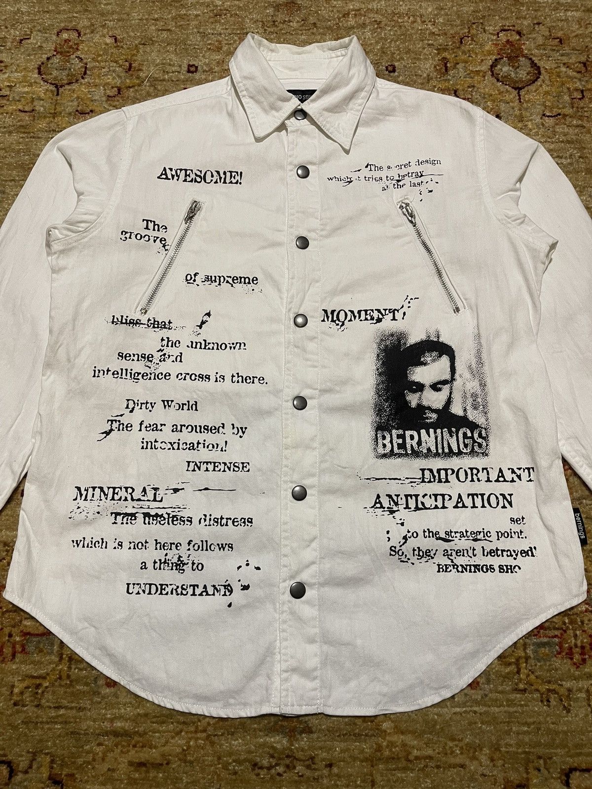 BERNINGS SHO BERNINGS SHO ZIPPER SHIRT Size US L / EU 52-54 / 3 - 2 Thumbnail