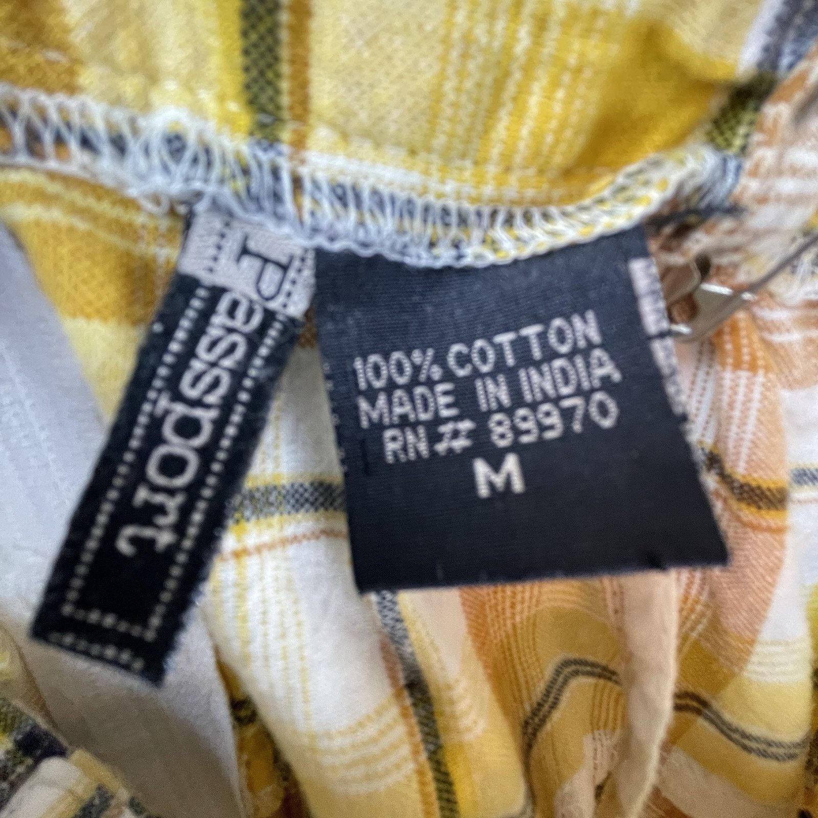 Passport Passport Dress Medium Yellow Plaid Retro Schoolgirl Preppy Size M / US 6-8 / IT 42-44 - 6 Thumbnail