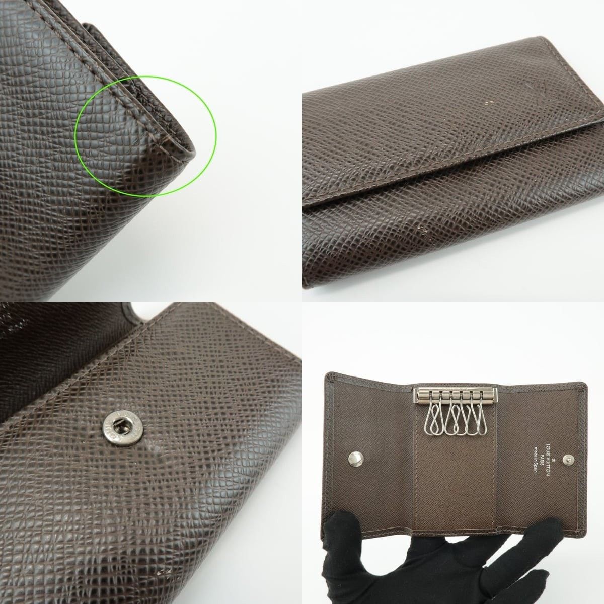 Louis Vuitton Louis Vuitton Taiga Multicles 6 Key Case Epi Brown Size ONE SIZE - 6 Thumbnail