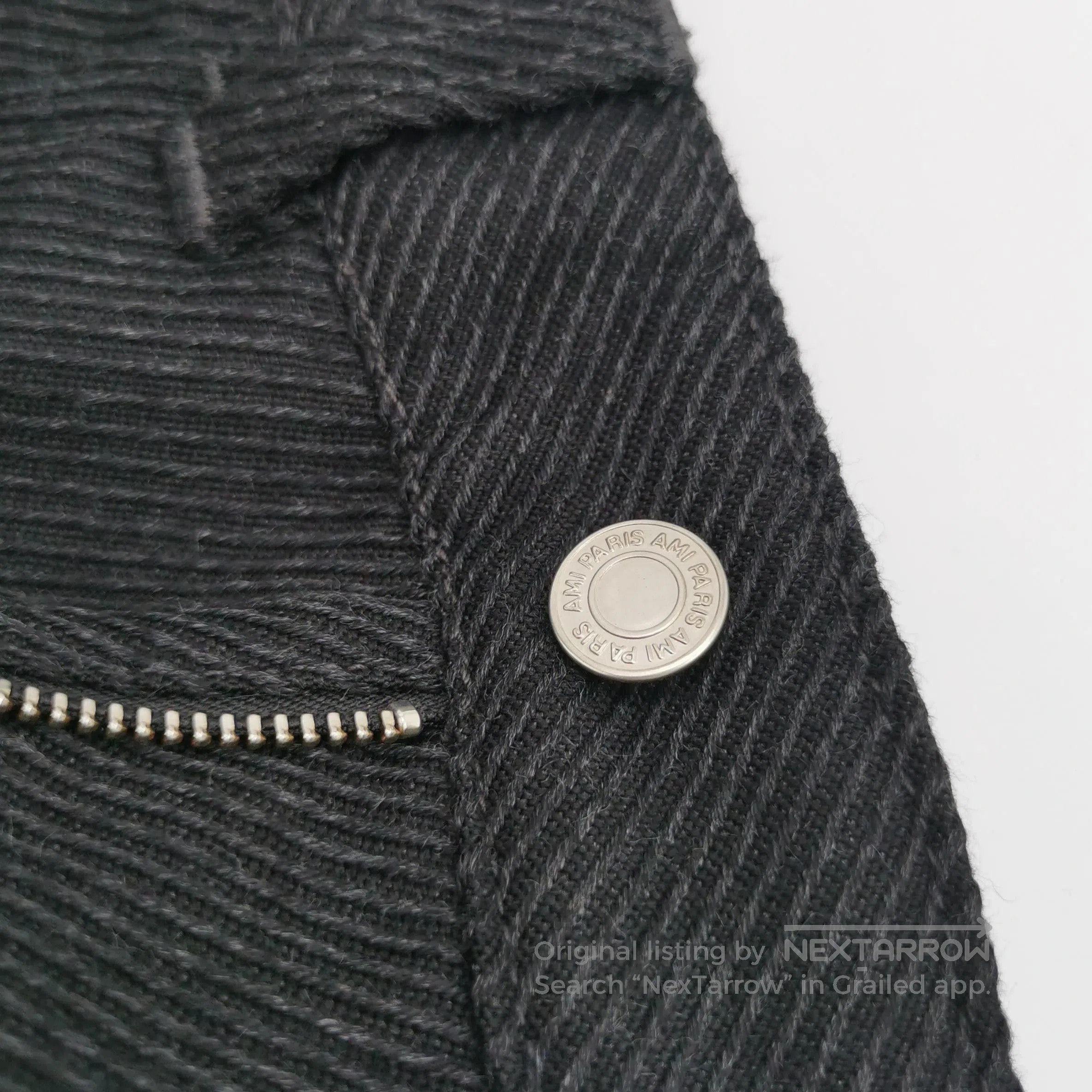Louis Vuitton Black Straight-Leg Textured Pants XS. Size 22" - 1 Thumbnail