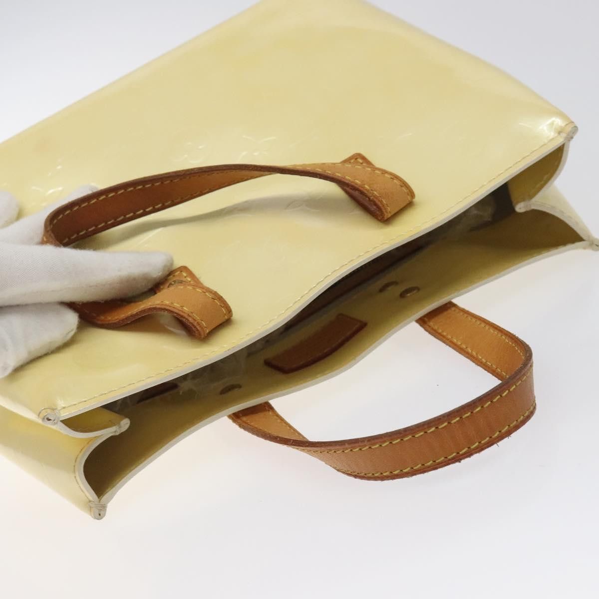 Louis Vuitton LOUIS VUITTON Monogram Vernis Reade PM Hand Bag Perle M91336 Size ONE SIZE - 6 Thumbnail