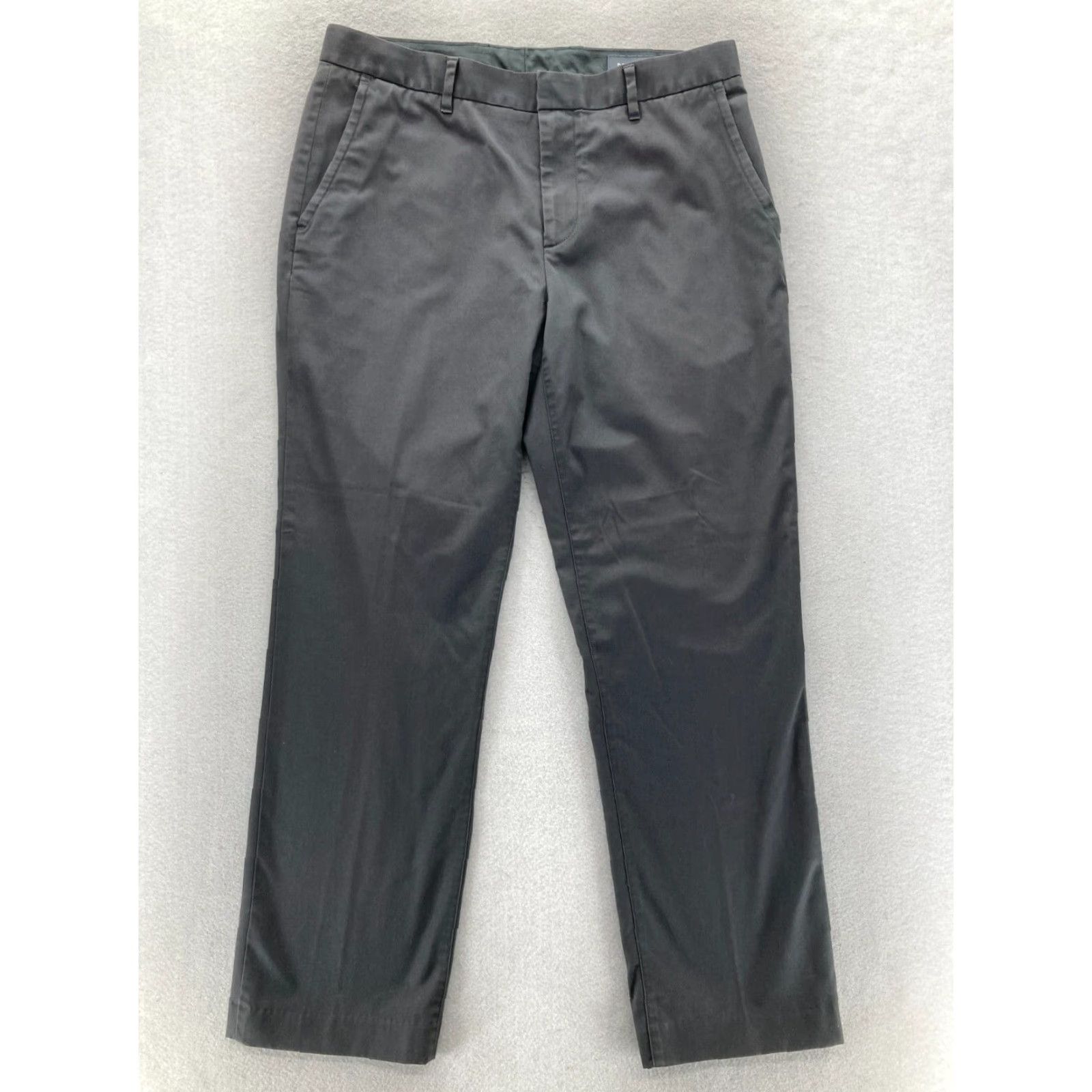 Bonobos Bonobos Friday Pants Mens 33x30 Gray Straight Leg Dress Chino Weekday Warriors Size US 33 - 2 Thumbnail
