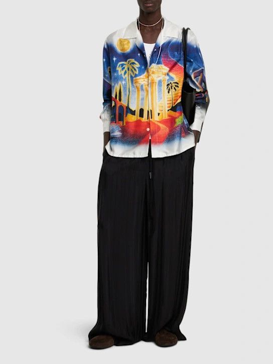 Casablanca o1lsvrm0425 Long Sleeve Silk Shirt in Multicolor Size US M / EU 48-50 / 2 - 2 Thumbnail