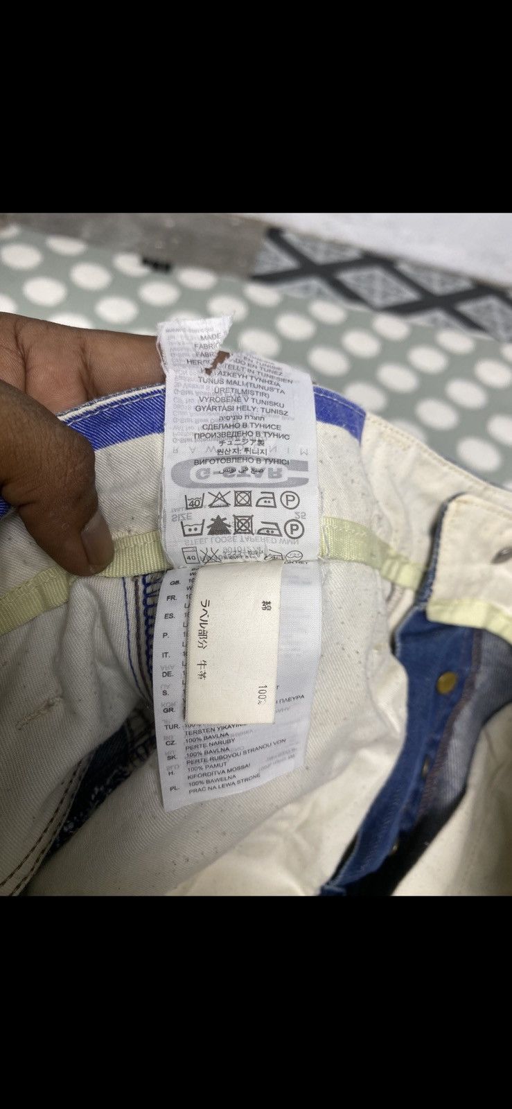 G-Star Vintage G Star Raw 3301 Steel Loose Tapered Button Fly Size US 29 - 16 Thumbnail