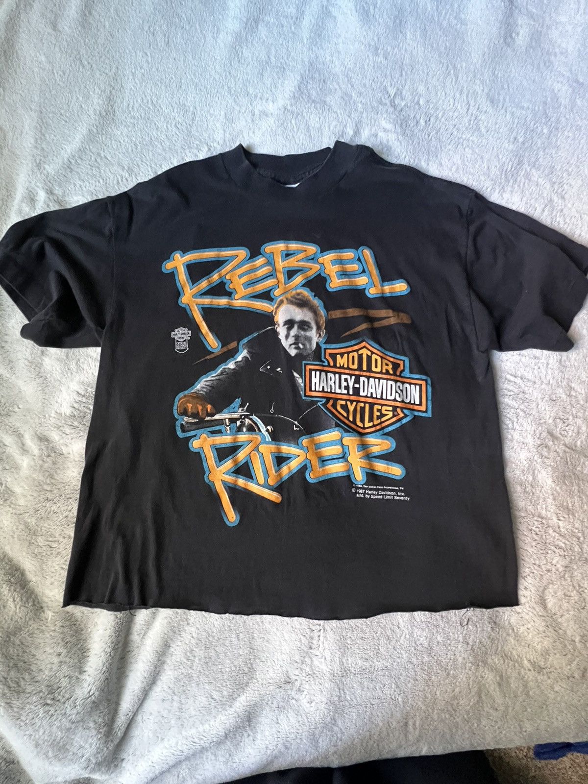 Harley Davidson × Vintage ‘86 JAMES DEAN HARLEY DAVIDSON PROMO Size M / US 6-8 / IT 42-44 - 2 Thumbnail