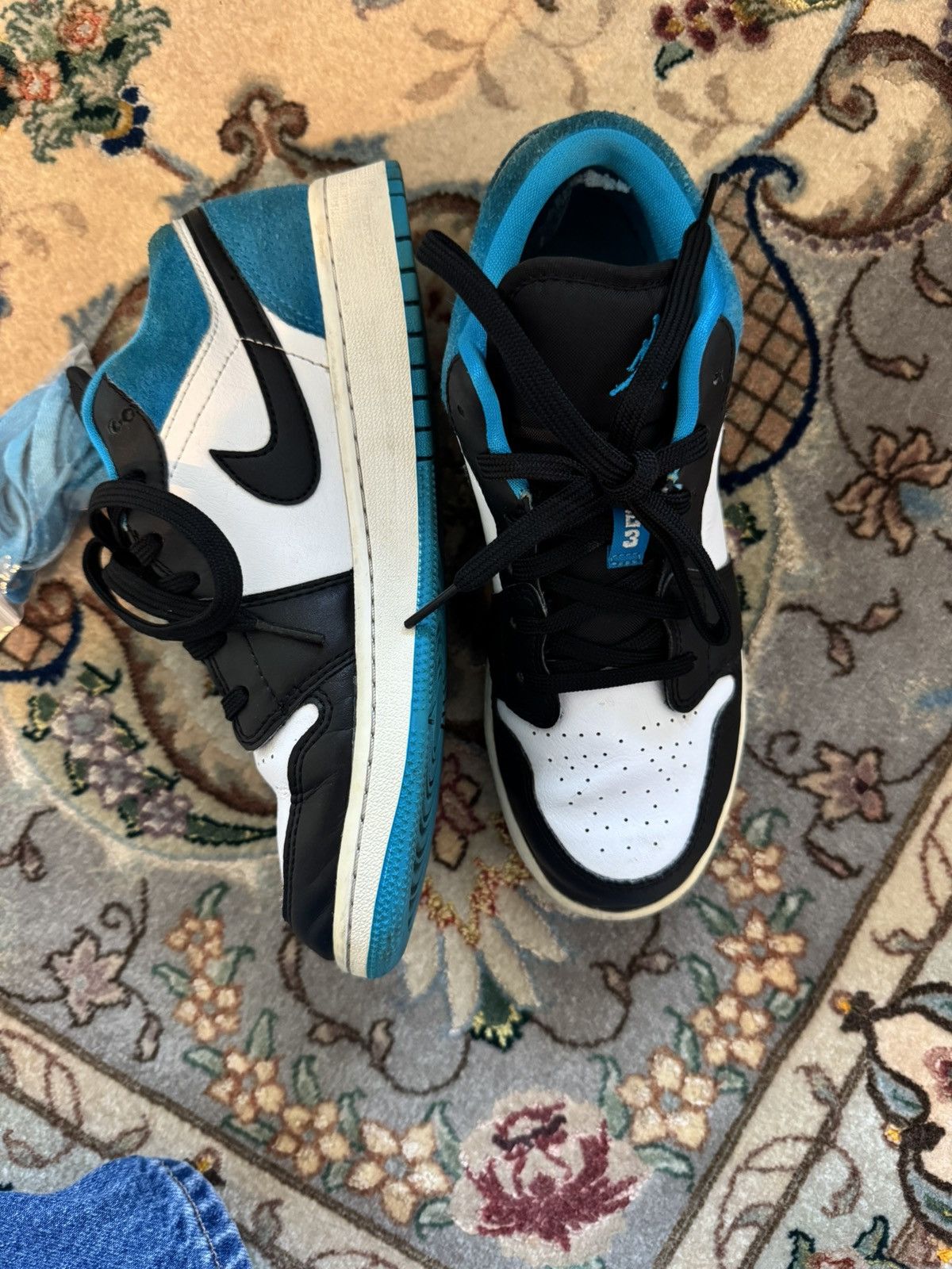 Nike Air Jordan 1 Low SE 'Laser Blue' Size US 6.5 / IT 36.5 - 4 Thumbnail