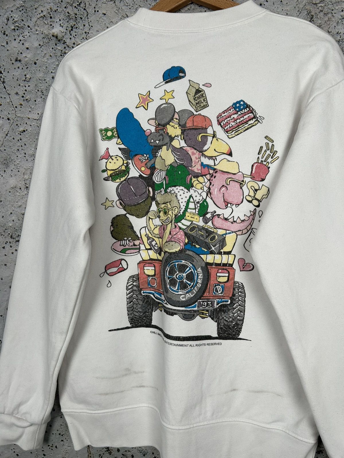 Vintage Vintage Chill Since 1993 Trip Crewneck Boxy Rap Baggy Hype Size US M / EU 48-50 / 2 - 6 Thumbnail