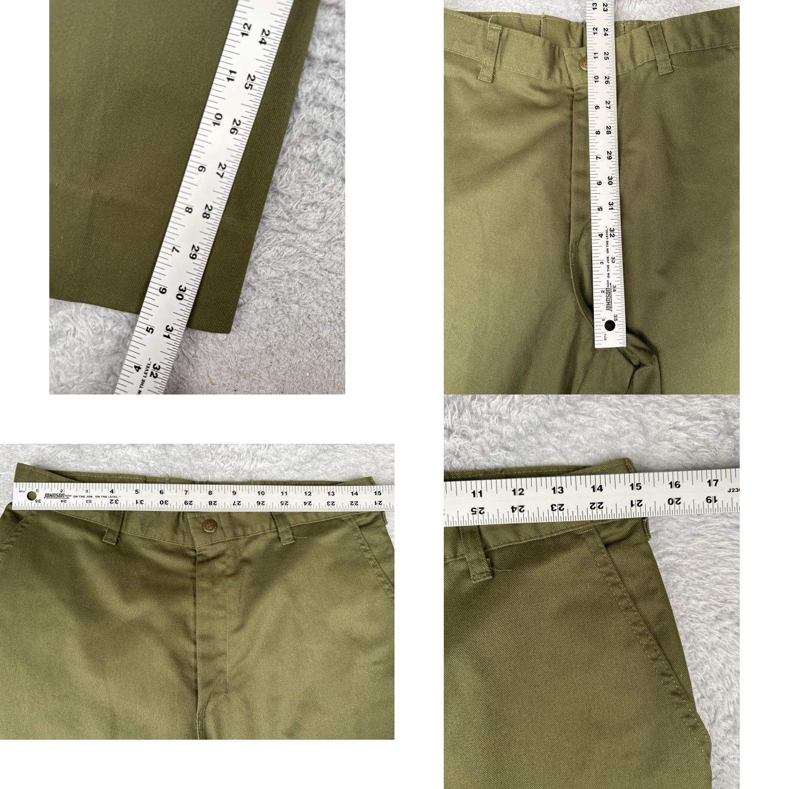Vintage VINTAGE Boy Scouts of America Pants Mens 32x32 Olive Green Twill Straight Leg Flat 1997 Size US 32 / EU 48 - 8 Thumbnail