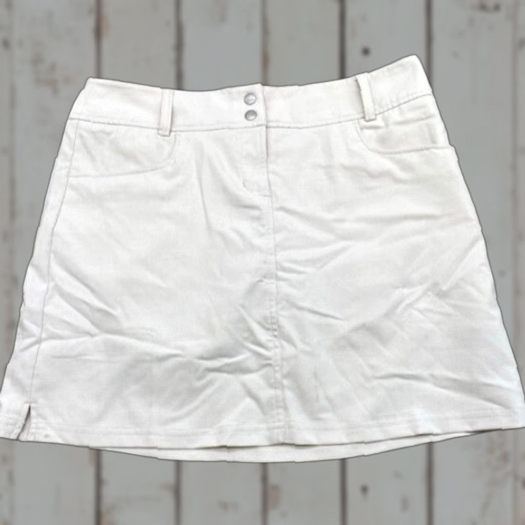 Adidas Adidas Skort Women’s 8 Ivory ClimaCool Golf Short Skort Pockets Casual Tennis Nike? Wait. Size 30" / US 8 / IT 44 - 1 Thumbnail