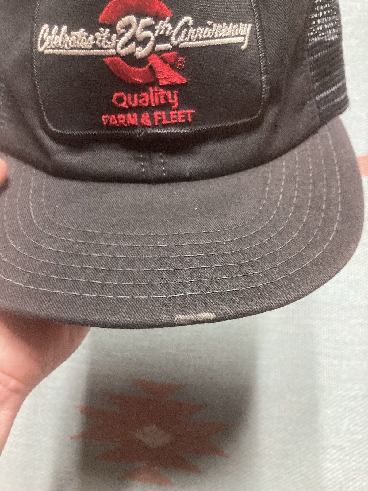 Vintage trucker hat mesh quality farm fleet patch 25th anniversary Size ONE SIZE - 3 Thumbnail