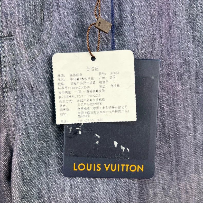 Louis Vuitton Louis Vuitton Solid Gradient Leather Denim Pants Size US 31 - 6 Thumbnail