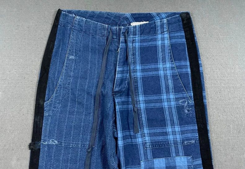 Greg Lauren greg lauren Destruction of patchwork casual pants plaid pat Size US 30 / EU 46 - 3 Thumbnail