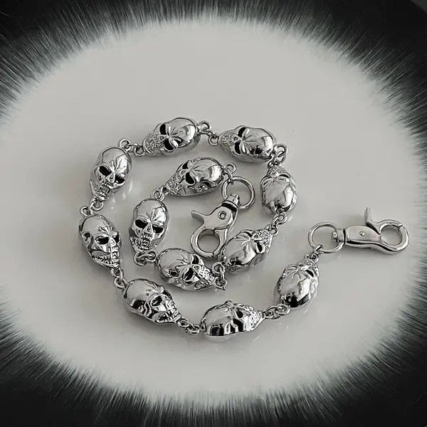 Jewelry Hirohata x Ryoko Skull Chain Wallet Size ONE SIZE - 4 Thumbnail