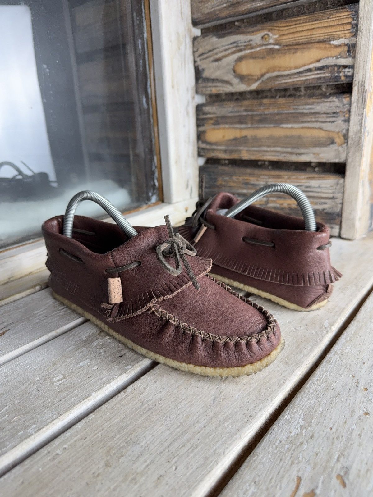 Japanese Brand Avant Garde Y2K Laurentian Chief Leather Moccasins Canada Size US 8 / EU 41 - 1 Thumbnail