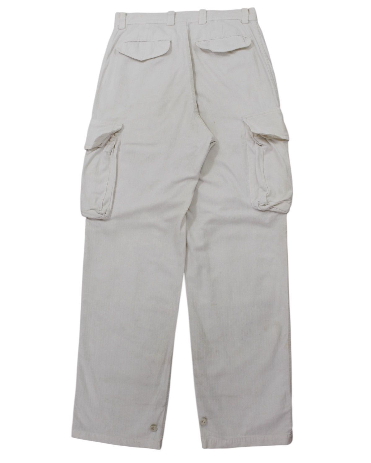 Japanese Brand × Johnbull × Vintage 2000S JOHNBULL HEAVY WHITE UTILITY CARGO PANTS Size US 30 / EU 46 - 2 Thumbnail