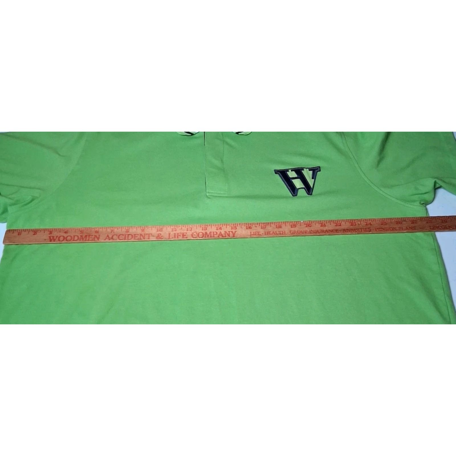 Vintage Houston White Polo Shirt Men 2XL Lime Green Woven W Sporty Golf Preppy Shirt Size US XXL / EU 58 / 5 - 5 Thumbnail
