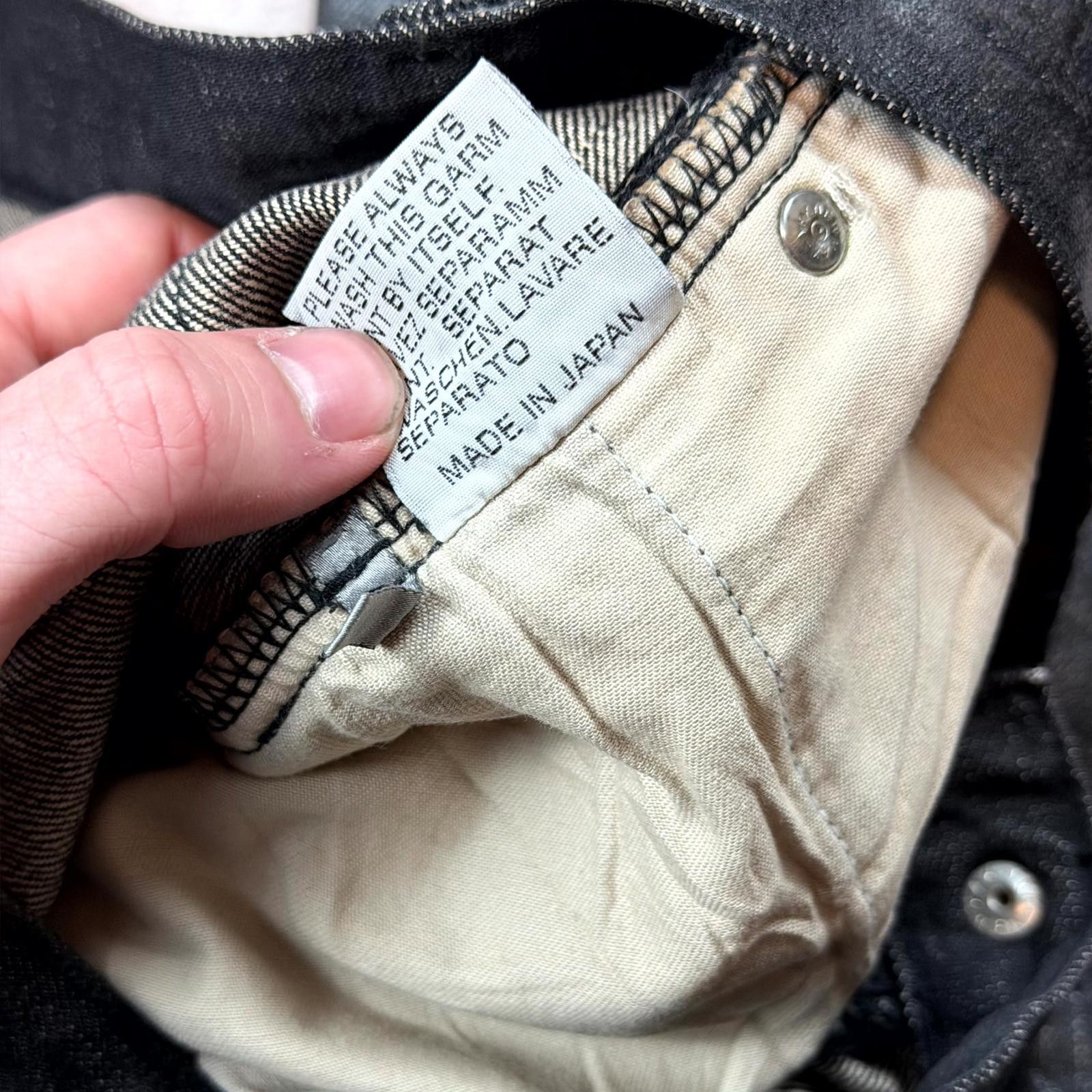 Dior AW03 Dior Homme Black Luster Denim Size US 30 / EU 46 - 8 Thumbnail