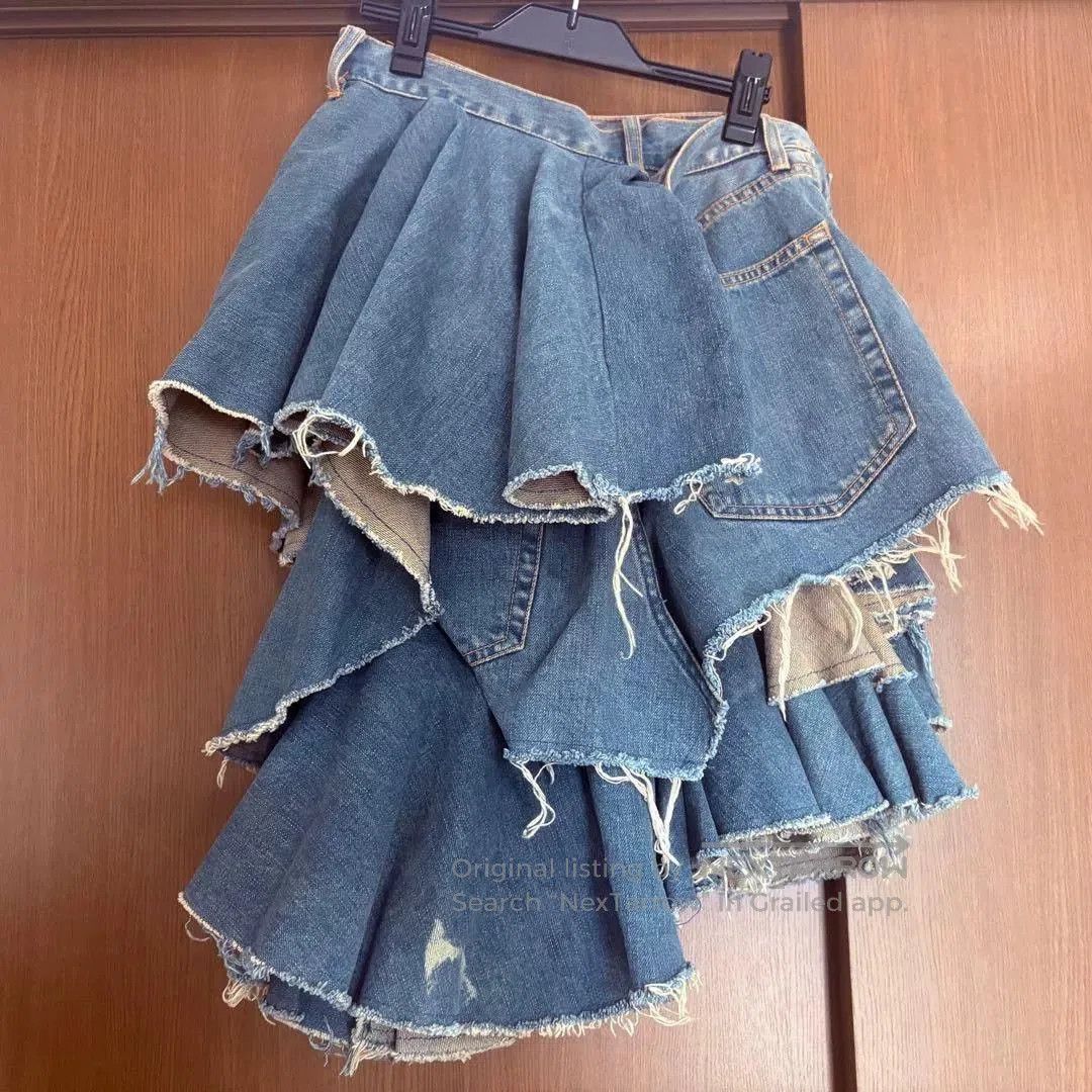 Junya Watanabe layered denim half skirt by junya watanabe. Size 26" / US 2 / IT 38 - 2 Thumbnail