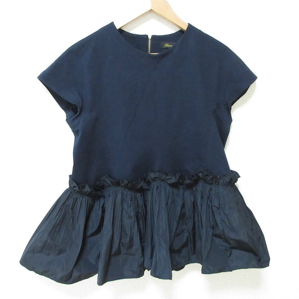 Other Other Drawer PRE2 Pleated Peplum Blouse Others Tops 6517-206-0718 DUTY FREE for USA Size ONE SIZE - 1 Thumbnail