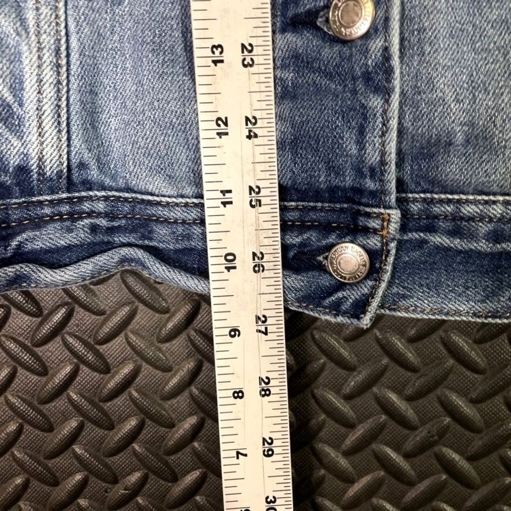 Vintage American Eagle Blue Light Wash Button Up Denim Jean Jacket Men Large Size L Size 36" / US 14 / IT 50 - 6 Thumbnail