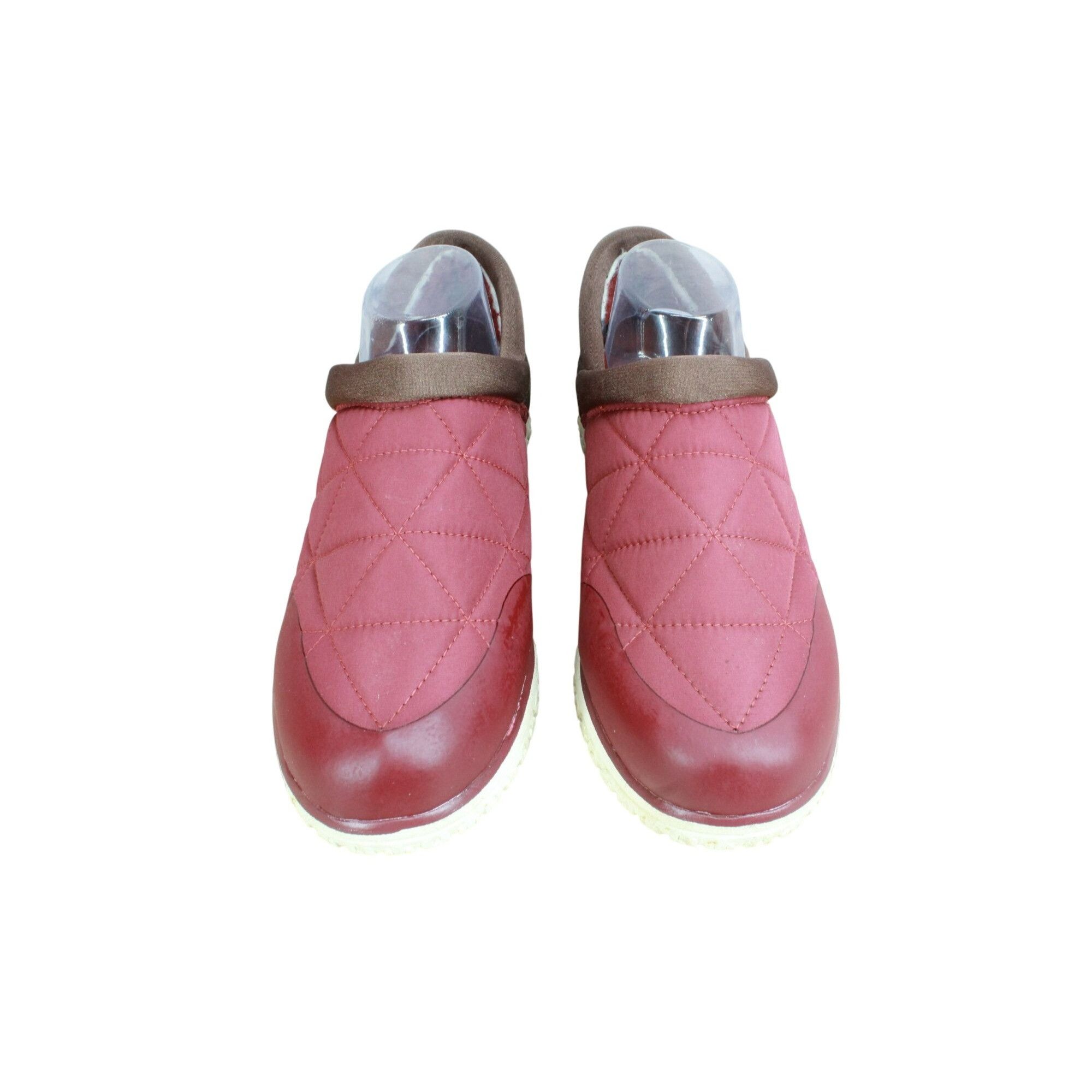 L.L. Bean LL Bean Burgundy Brown Quilted Ultralight PrimaLoft Slip-Ons Size US 9 / EU 42 - 5 Thumbnail