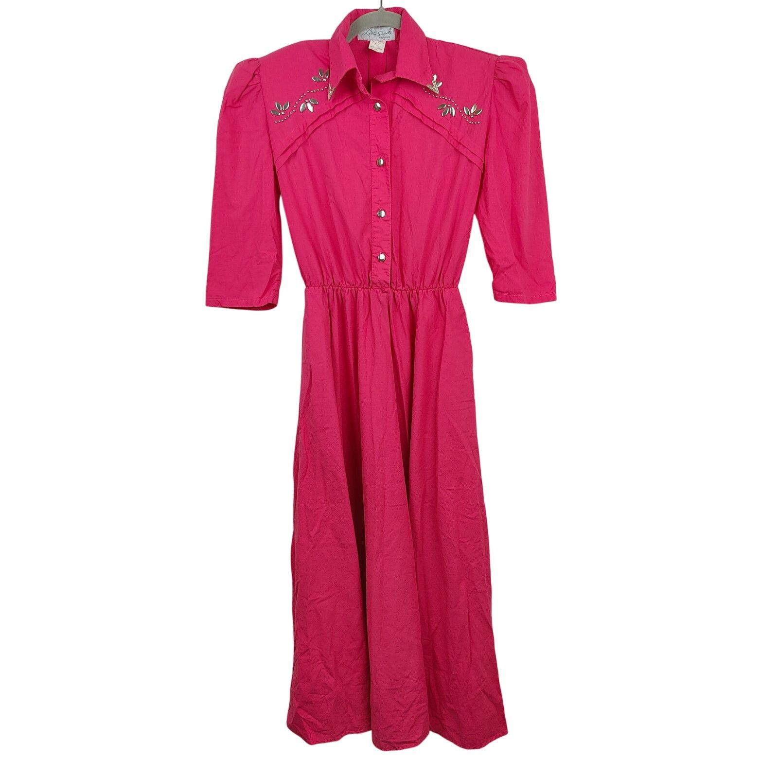 Other Vintage 80s Lilia Smitty Western Dress Womens 3 4 Pink Size S / US 4 / IT 40 - 1 Thumbnail