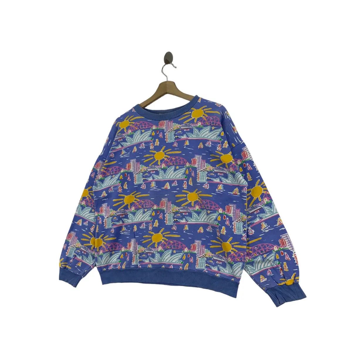 Vintage Vtg 90’ KEN DONE AUSTRALIA Art Sydney Opera House Sweatshirt Size M / US 6-8 / IT 42-44 - 5 Thumbnail