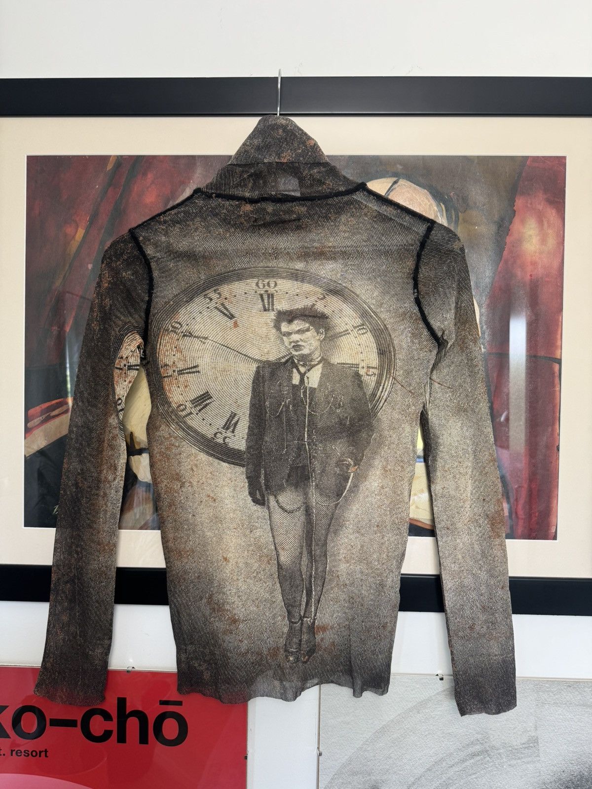 Jean Paul Gaultier Jean Paul Gaultier SS03 Clockwork Goth Mesh Longsleeve Rare Size M / US 6-8 / IT 42-44 - 2 Thumbnail