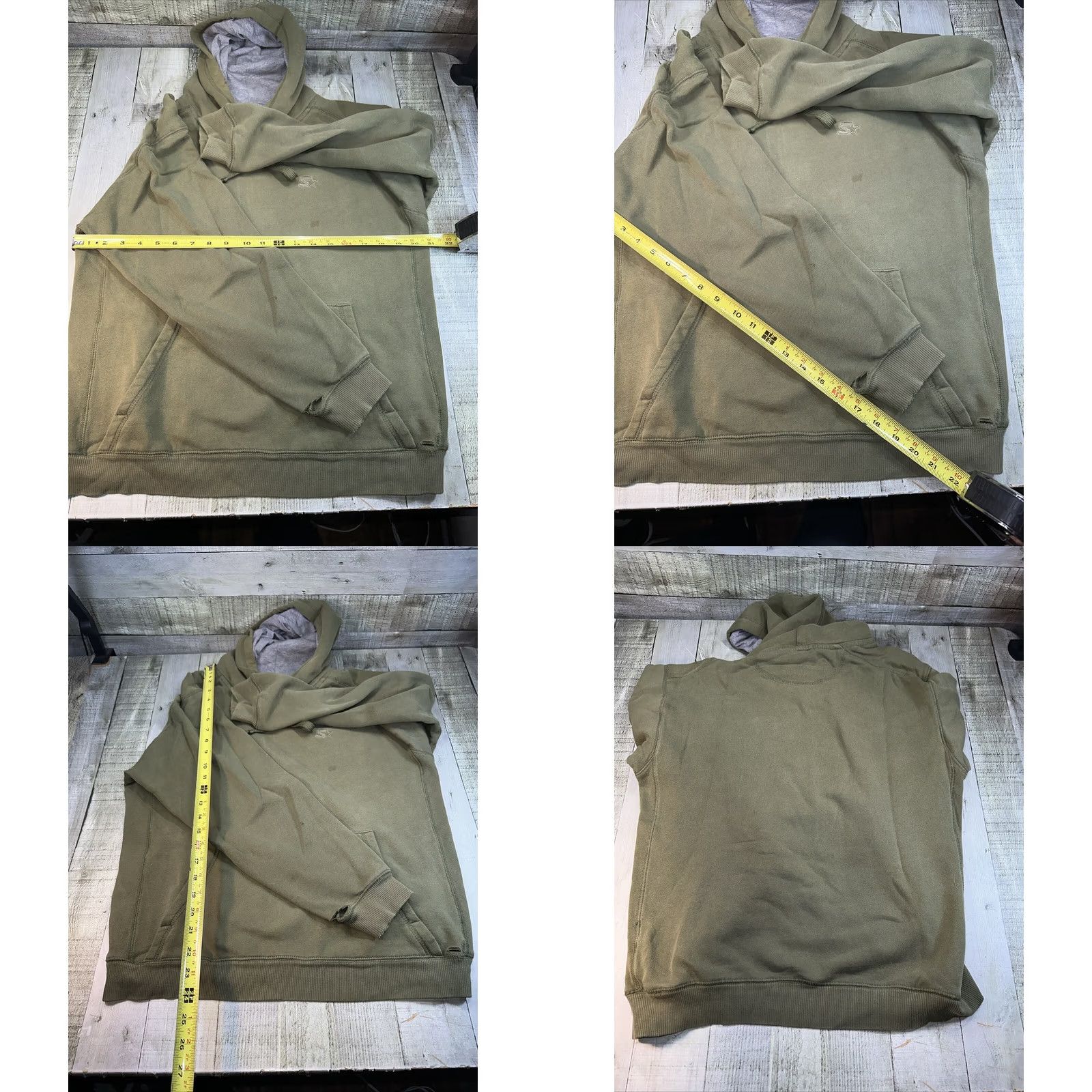 Starter VINTAGE Starter Hoodie Men S Green Distressed Pullover Small Size Hood Pocket Mens Size US S / EU 44-46 / 1 - 8 Thumbnail