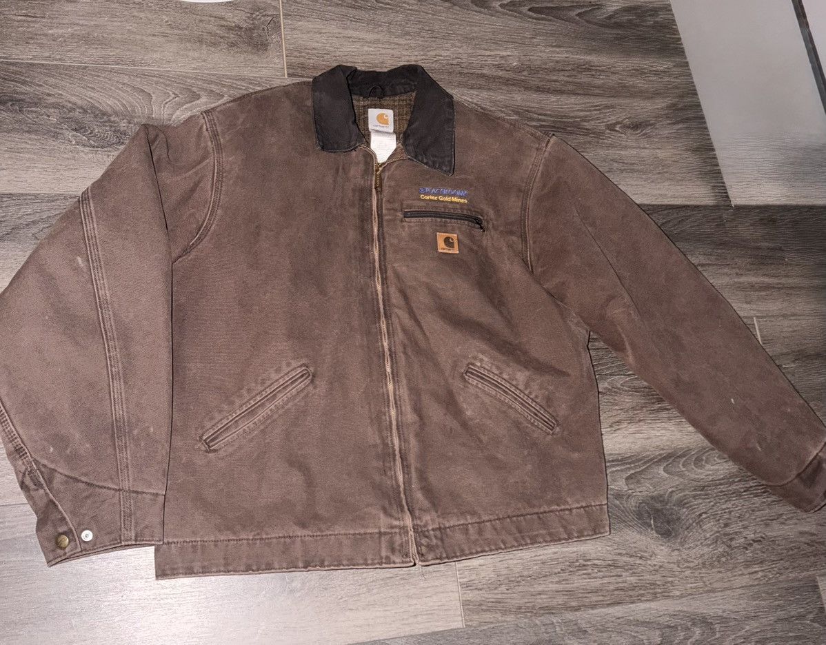 Carhartt VINTAGE COCHOLATE BROWN CARHARTT DETROIT JACKET J97-DKB Size US XL / EU 56 / 4 - 3 Thumbnail