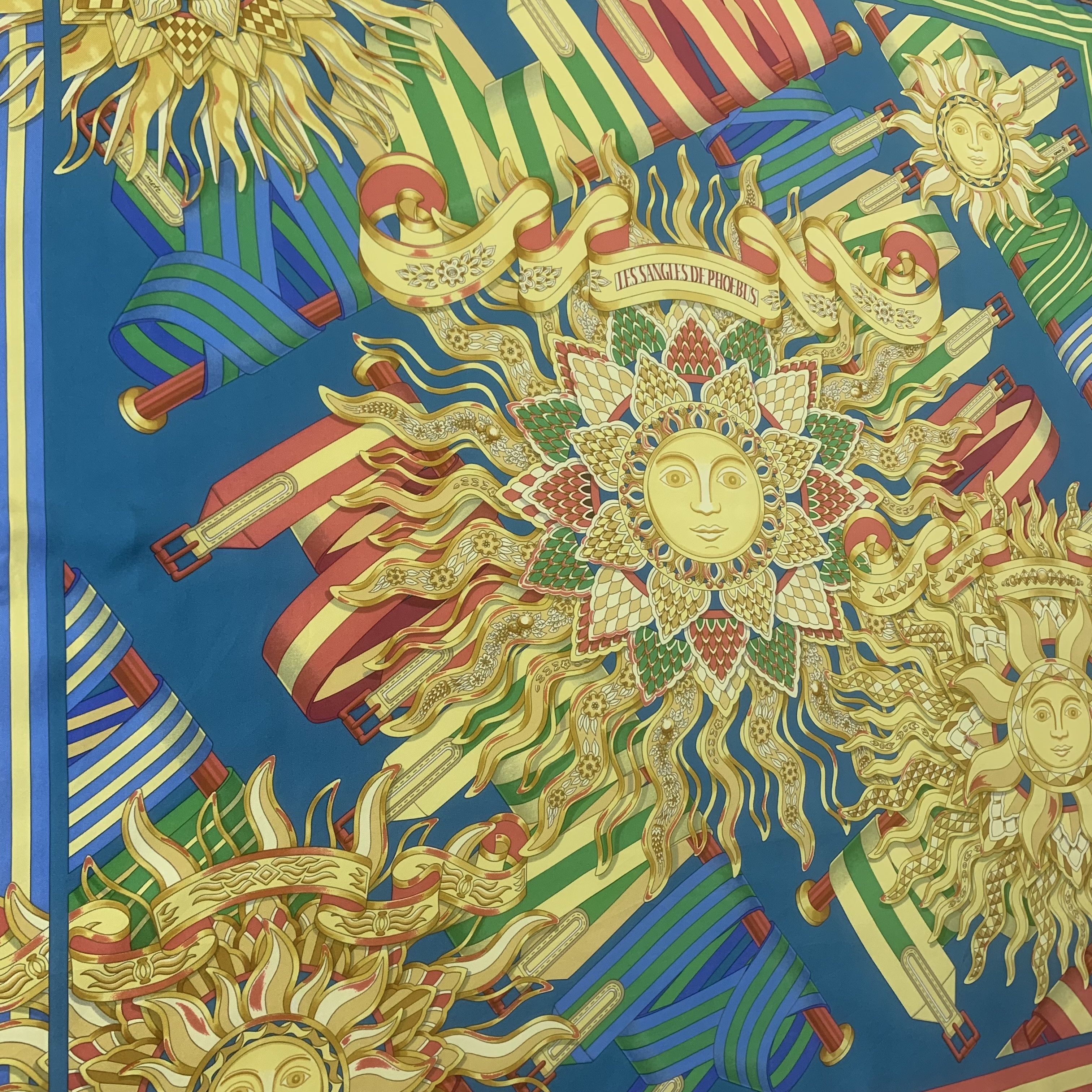 Hermes Hermes Scarf Les Sangles de Phoebus by J. Metz 90cm A4971 Size ONE SIZE - 3 Thumbnail
